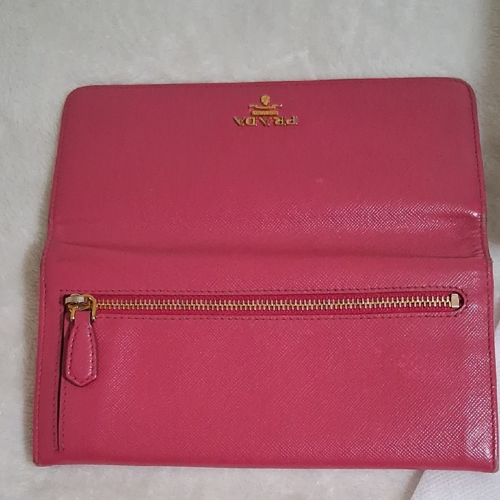 Prada Fuchsia Leather Wallet - Picture 4 of 10